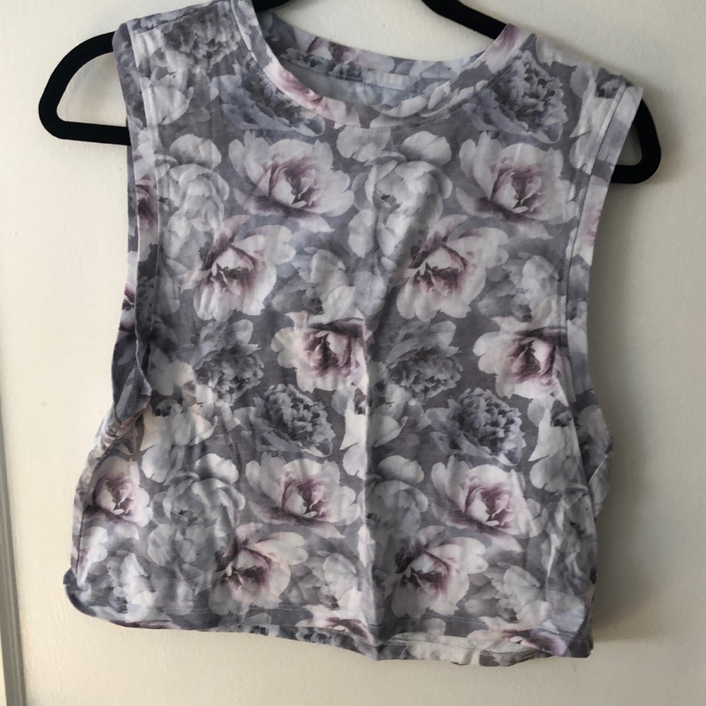 ASICS Cropped Floral Tank